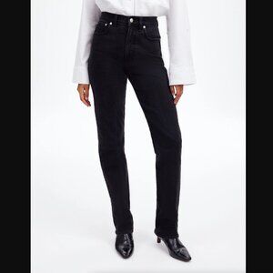 Madewell The '90s Straight Jean Black Belmere Wash Size 29